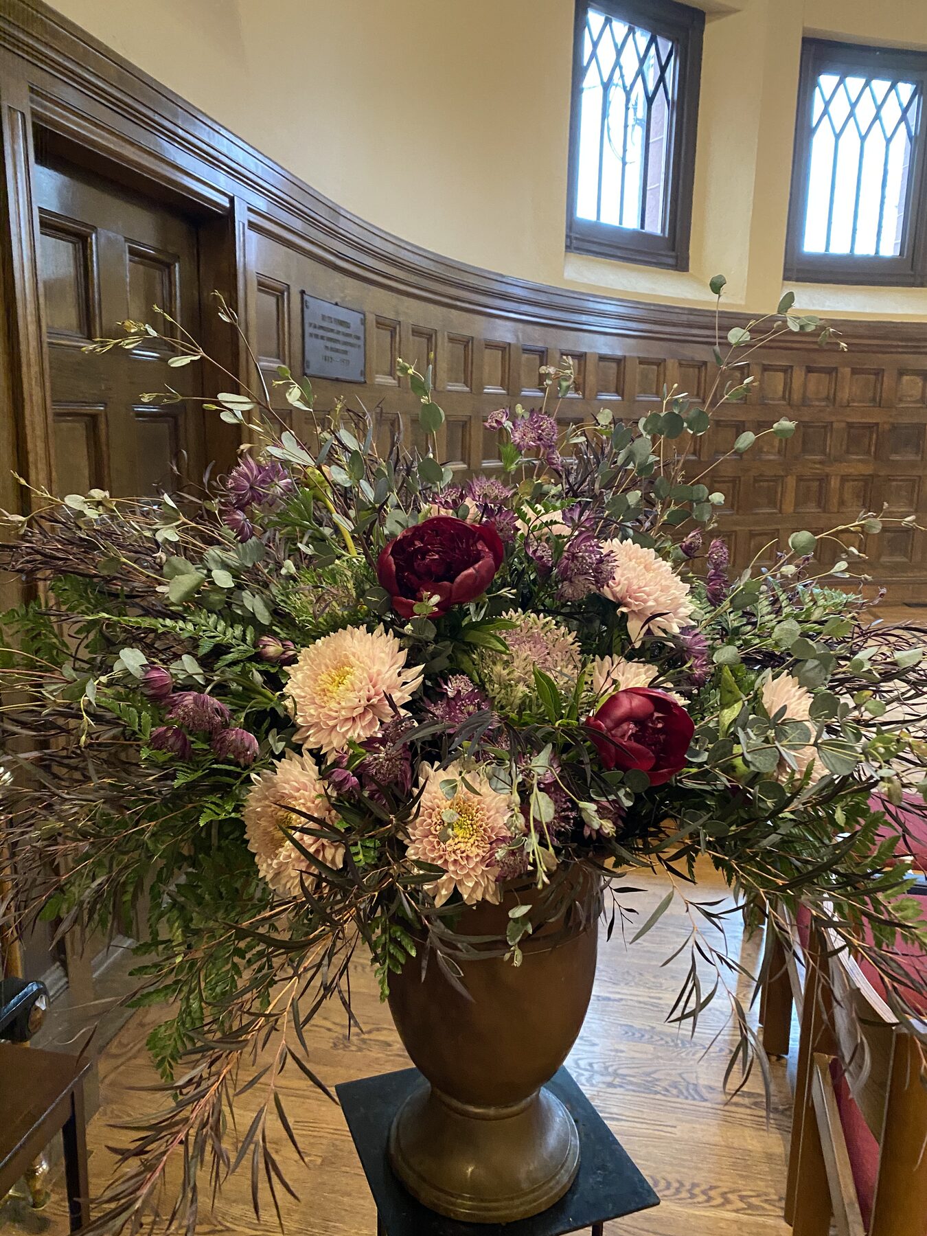 Church ceremony flowers