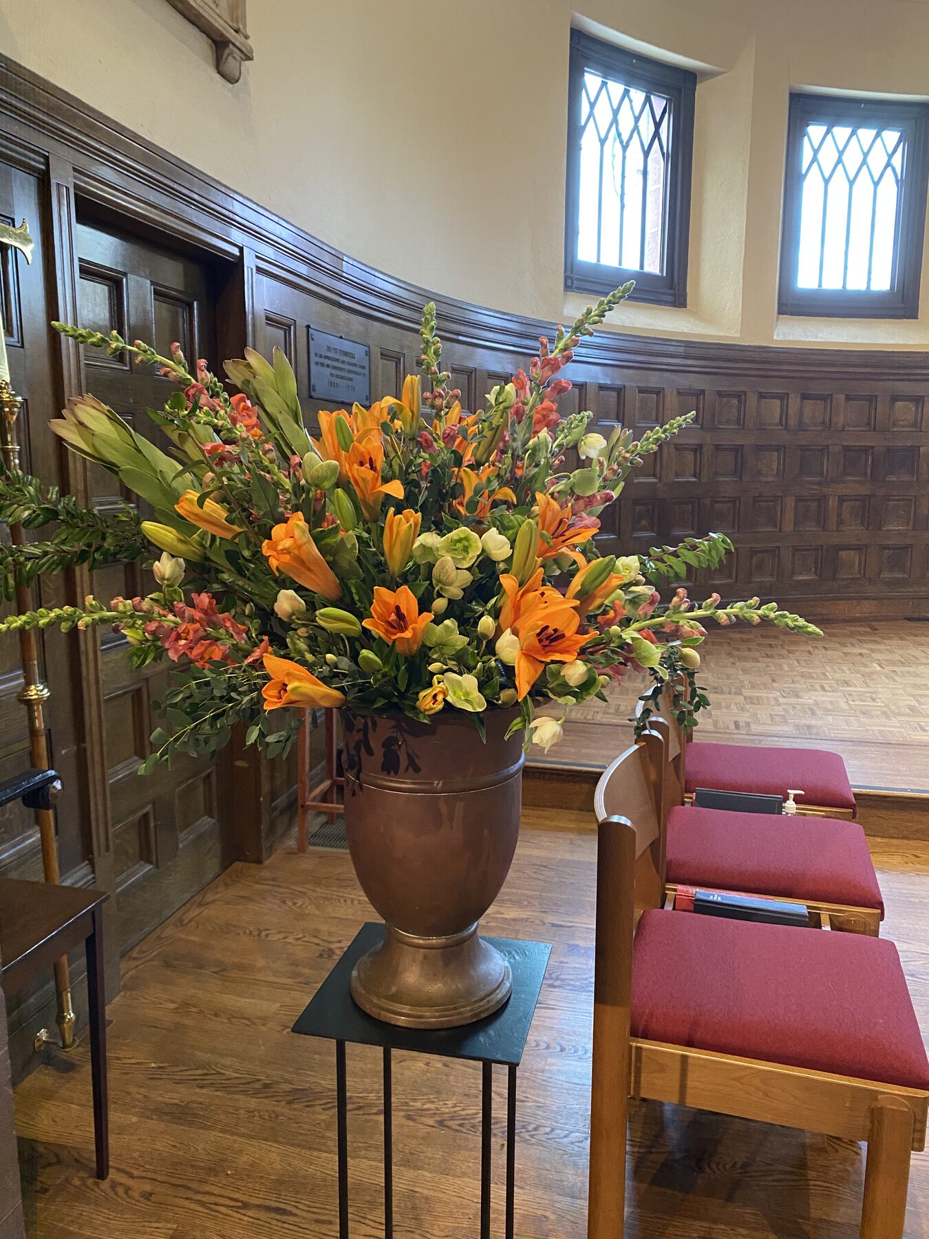 Church floral decor