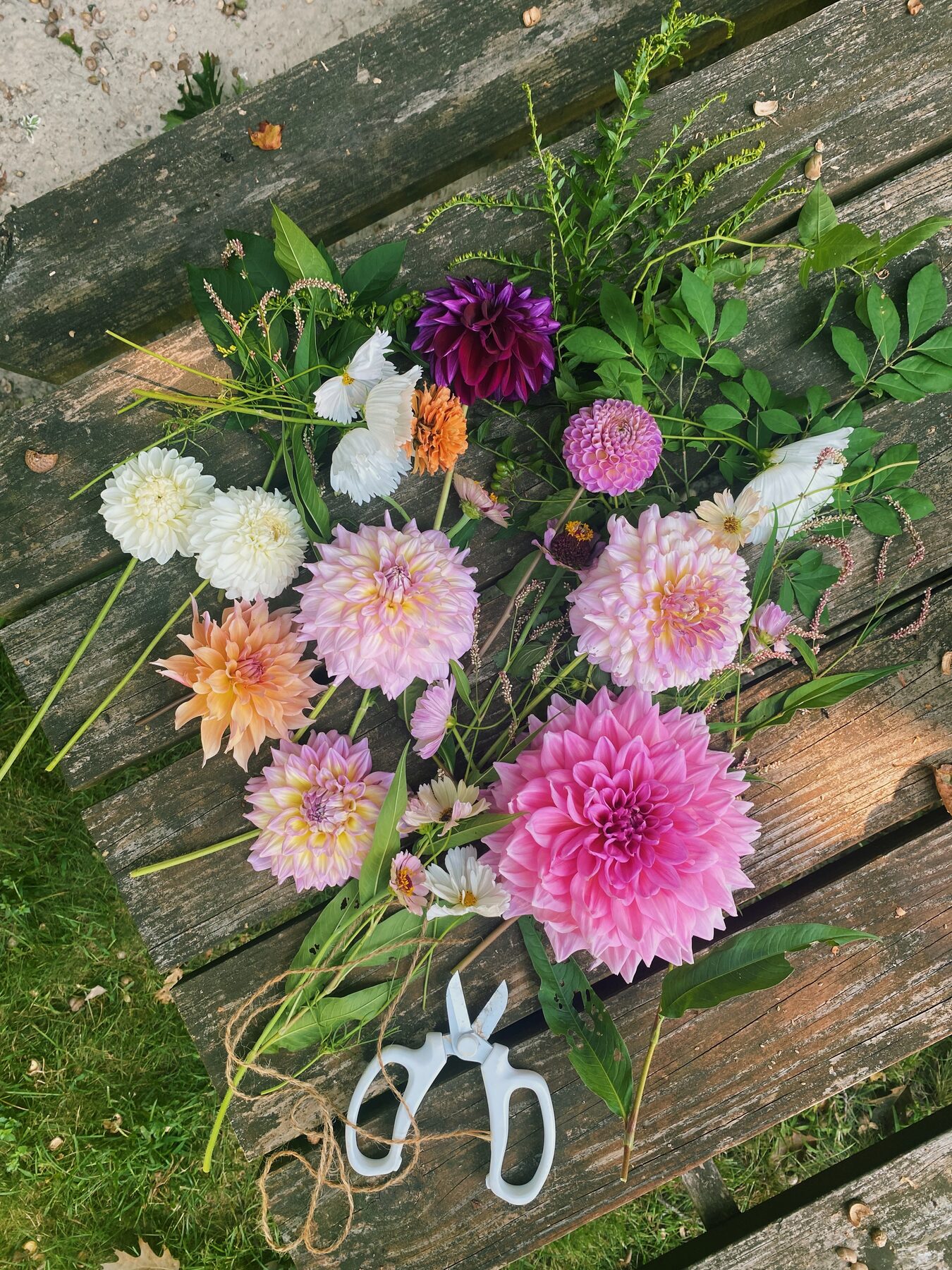 Homegrown seasonal arrangement