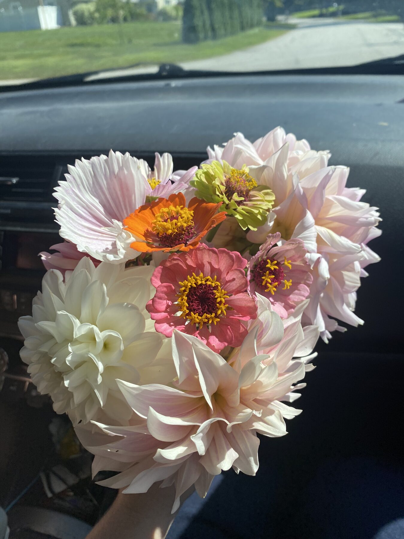 Homegrown floral arrangement
